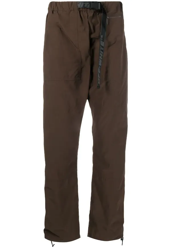 Off-White raka byxor - Brun