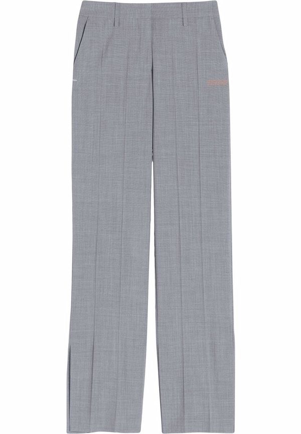 Off-White raka byxor med pressveck - Grå