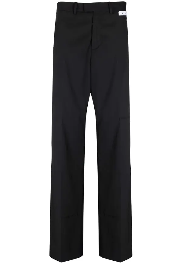 Off-White raka finbyxor - Svart