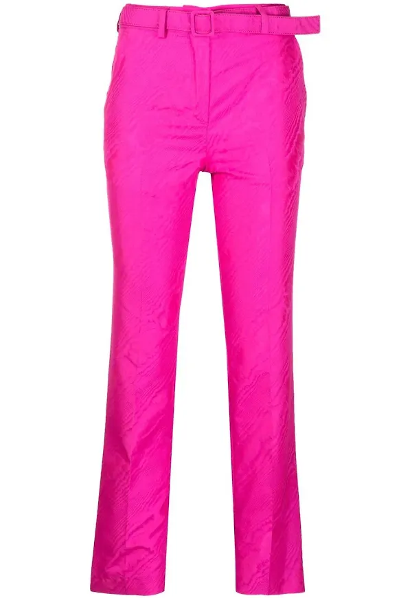 Off-White raka trekvartsbyxor - Rosa