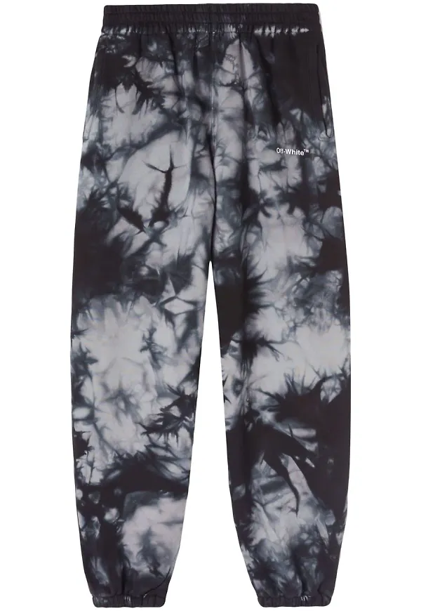 Off-White randiga sweatpants - Grå