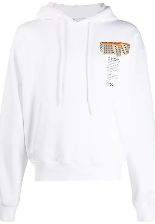 Off-White Rationalism huvtröja - Vit