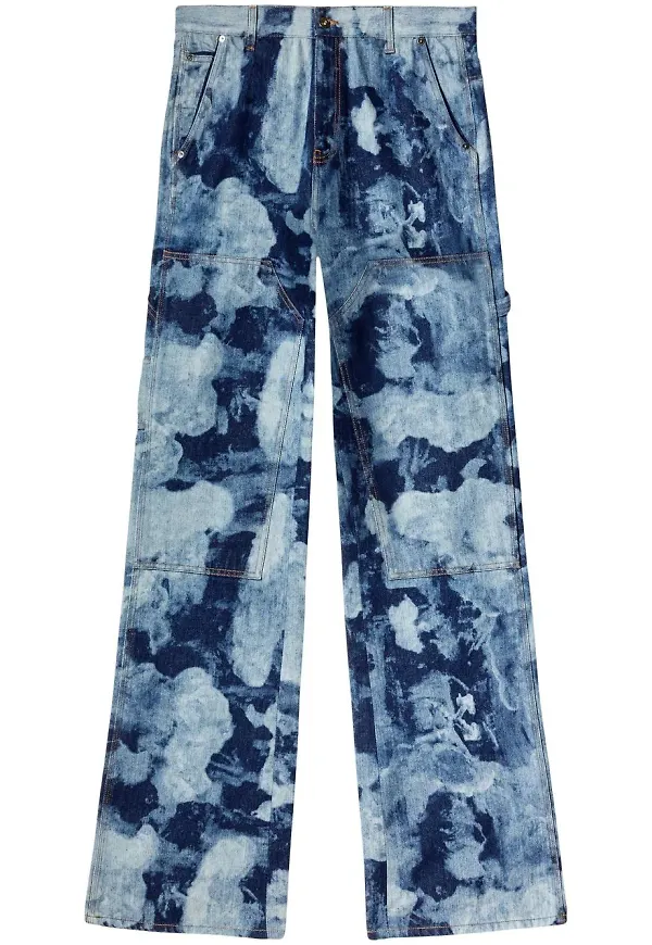Off-White RMD Landscape wide leg-jeans - Blå