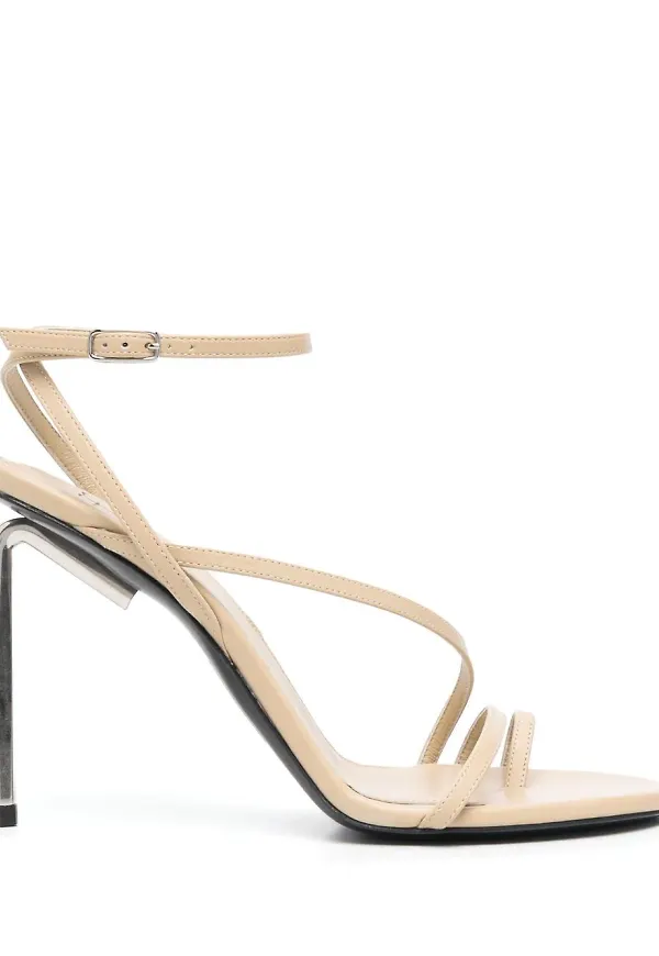 Off-White sandaler med öppen tå - Neutral