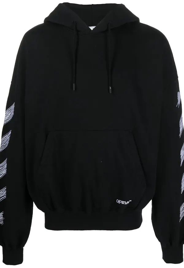 Off-White Scribble Diag hoodie - Svart