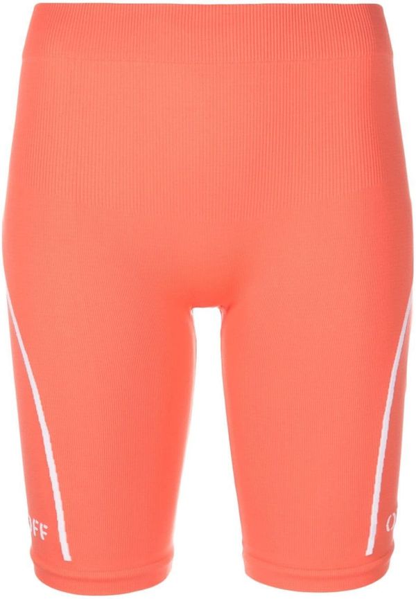 Off-White shorts med logotyp - Orange
