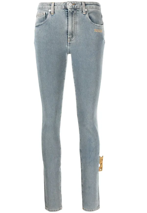 Off-White skinny-jeans - Blå