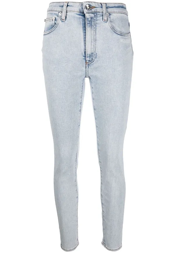 Off-White skinny-jeans - Blå