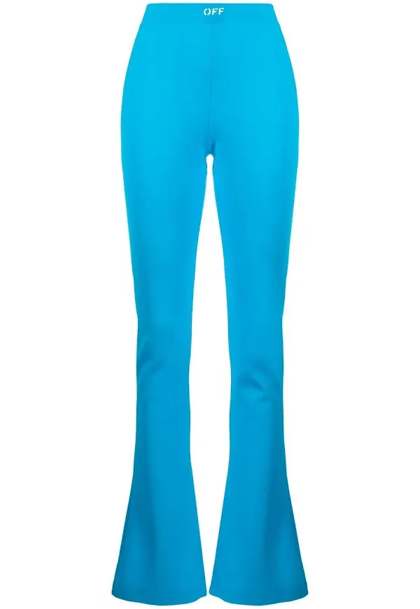 Off-White Sleek leggings med sidoslits - Blå