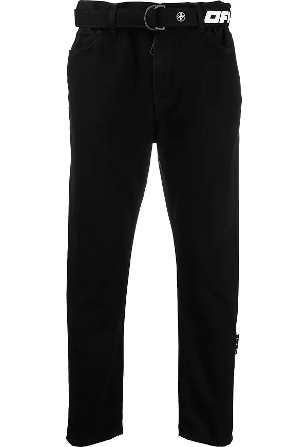 Off-White smala byxor - Svart