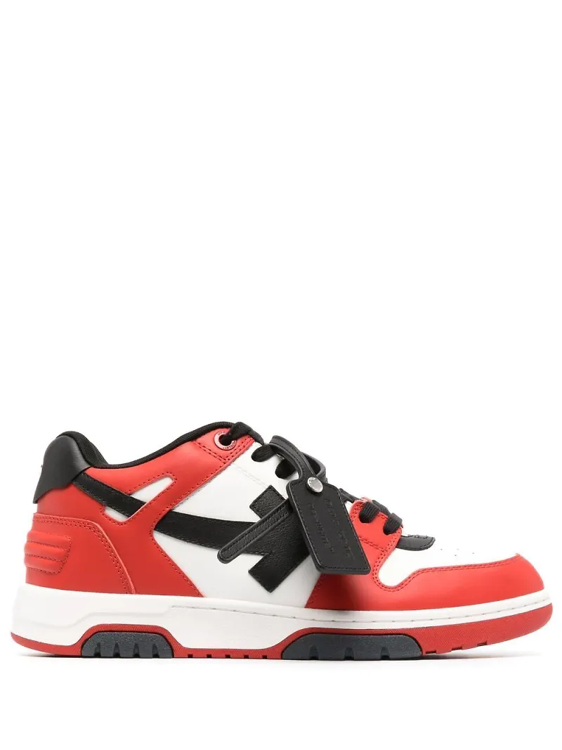 Off-White sneakers med färgblock - Vit