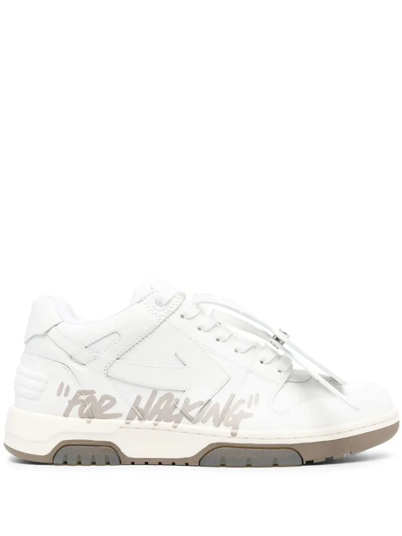 Off-White sneakers med slogan - Vit