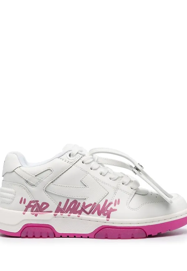 Off-White sneakers med slogan - Vit