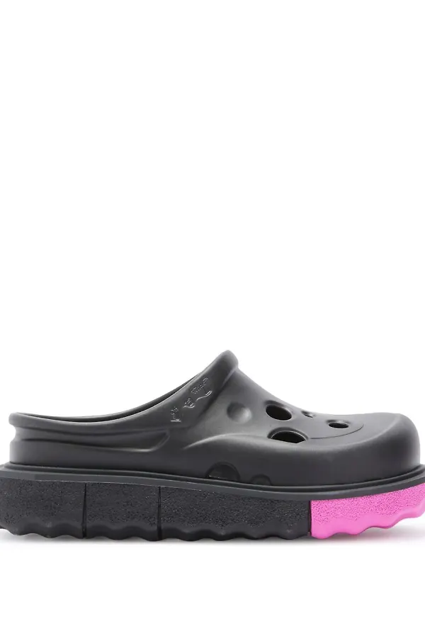 Off-White Spongesole Meteor gummitofflor - Svart