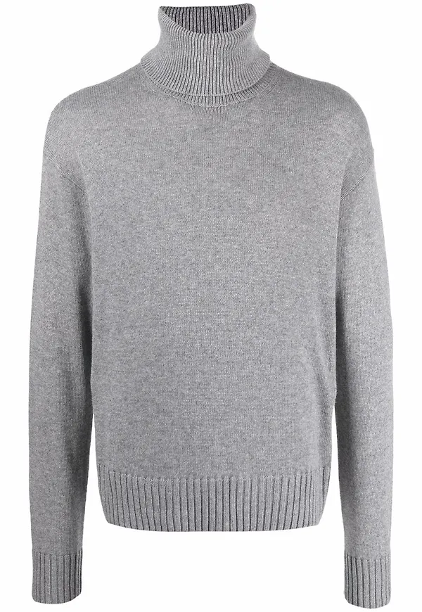 Off-White stickad polotröja - Grå