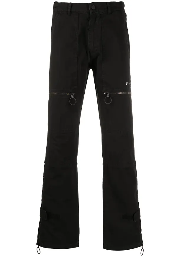 Off-White straight-jeans - 1001 BLACK WHITE