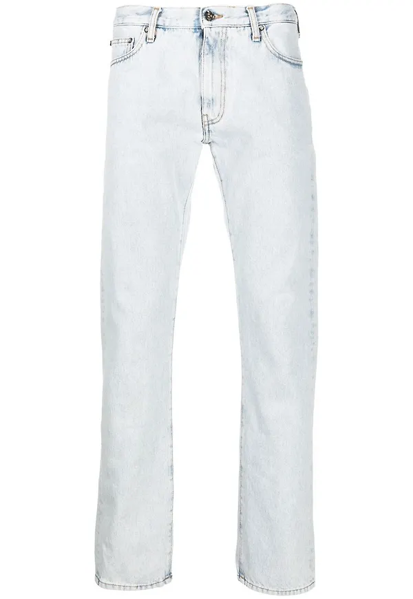 Off-White straight-jeans - Blå