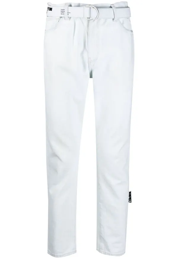 Off-White straight-jeans - Vit