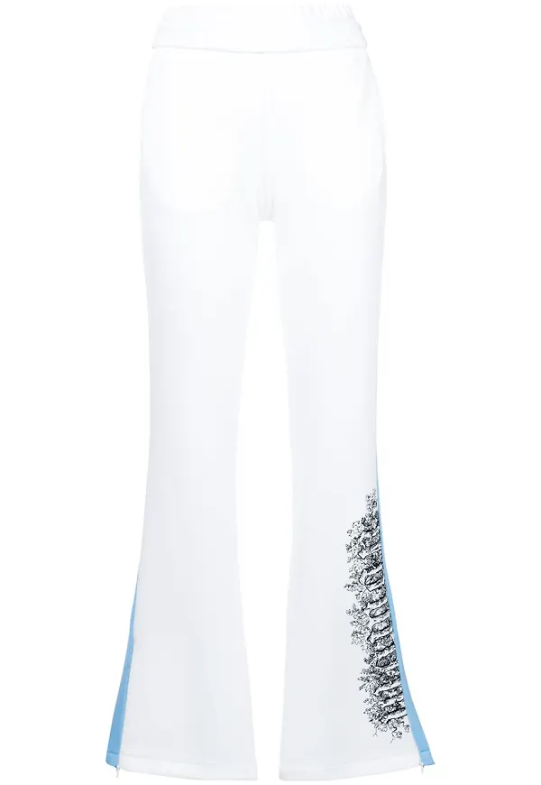 Off-White stripe detail track pants - Vit