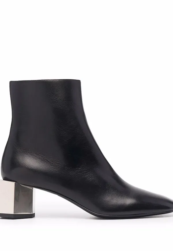 Off-White stövletter med blockklack - Svart