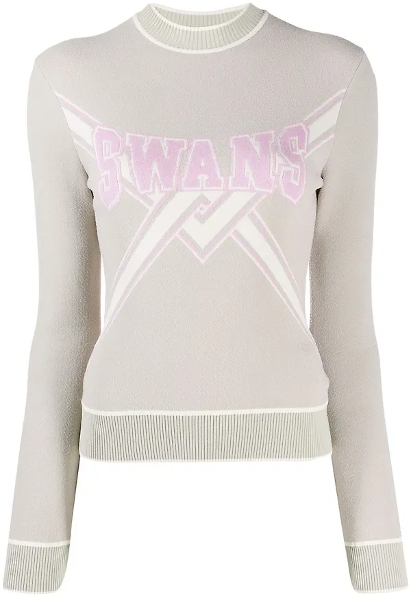 Off-White Swans stickad tröja - Neutral