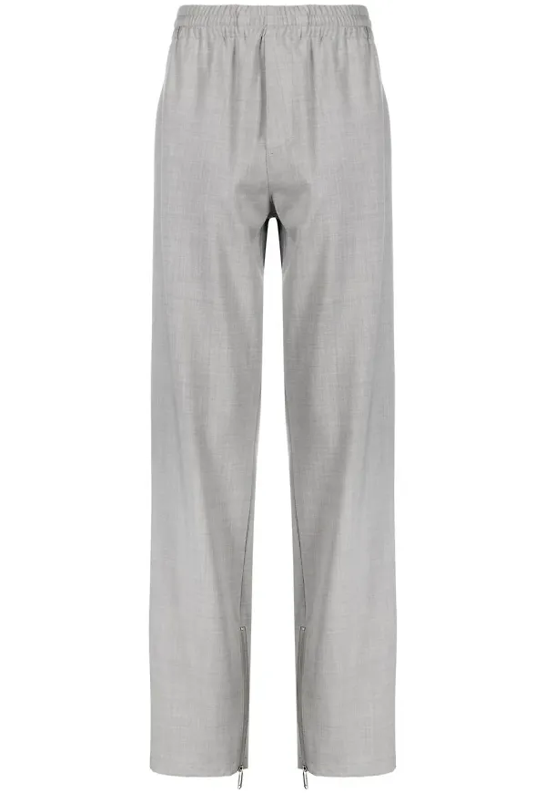 Off-White sweatpants med elastisk midja - Grå