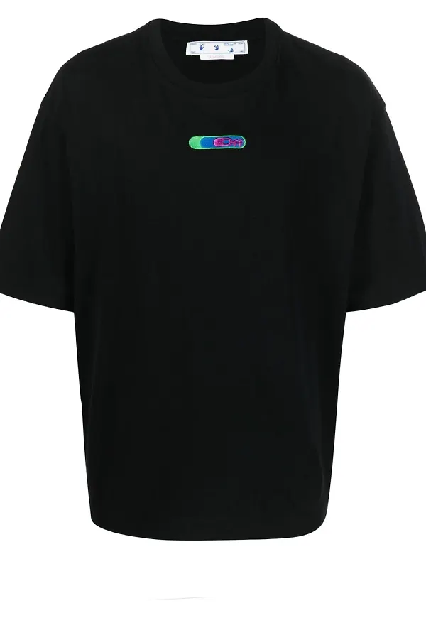 Off-White t-shirt med grafiskt tryck - Svart