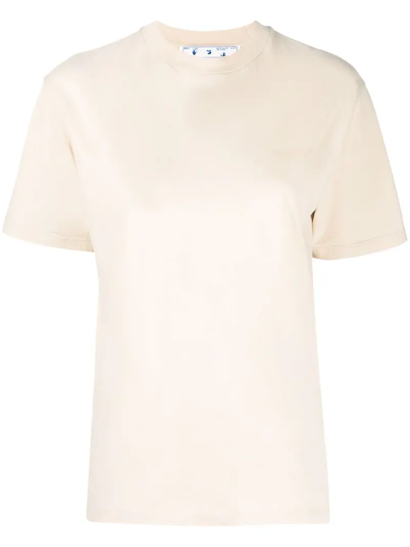 Off-White t-shirt med tryck - Neutral