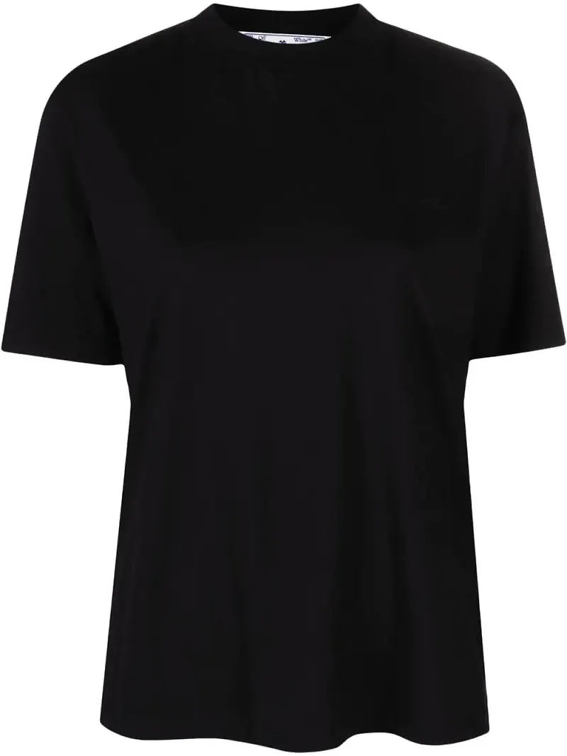 Off-White t-shirt med tryck - Svart