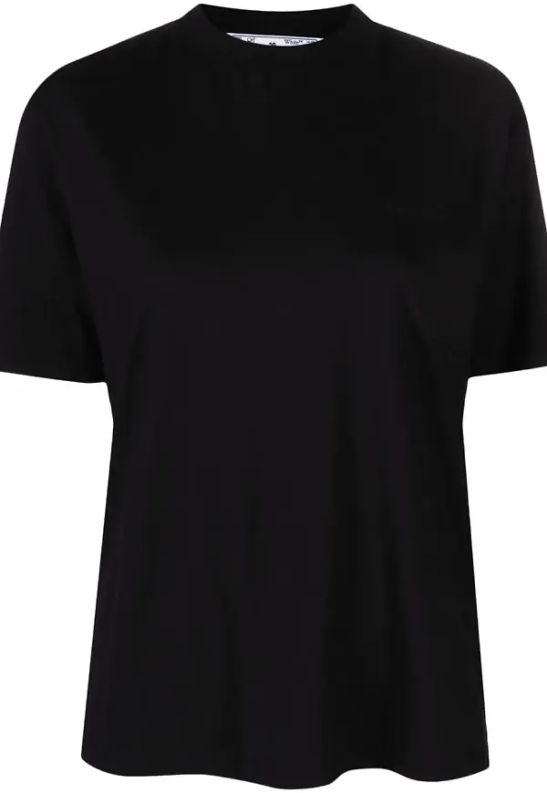 Off-White t-shirt med tryck - Svart