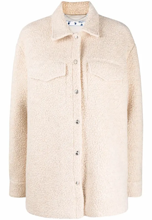 Off-White Teddy långärmad täckskjorta - Neutral