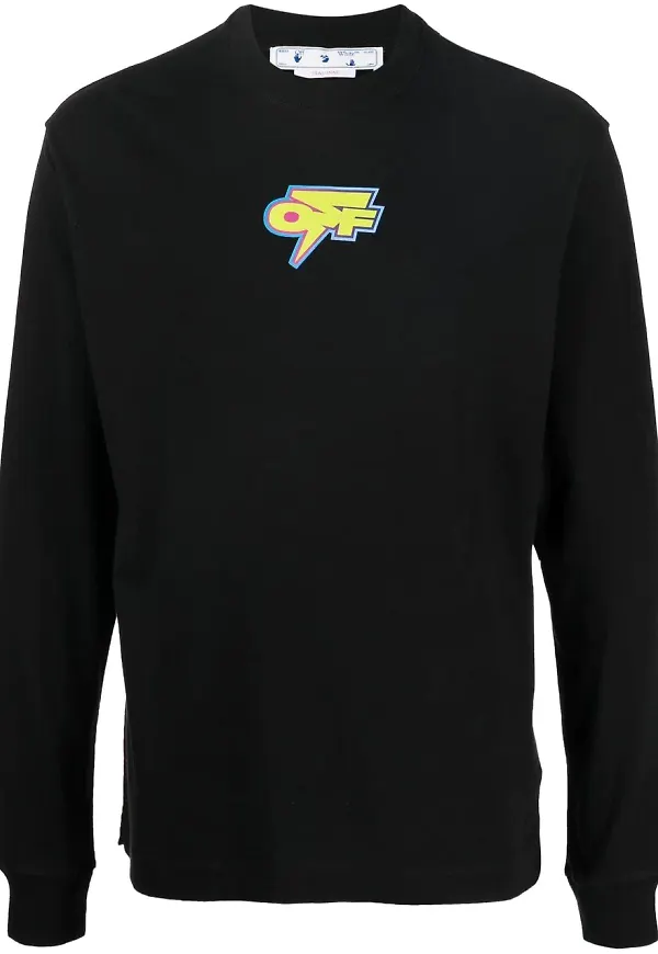 Off-White Thunder Skate långärmad t-shirt - Svart