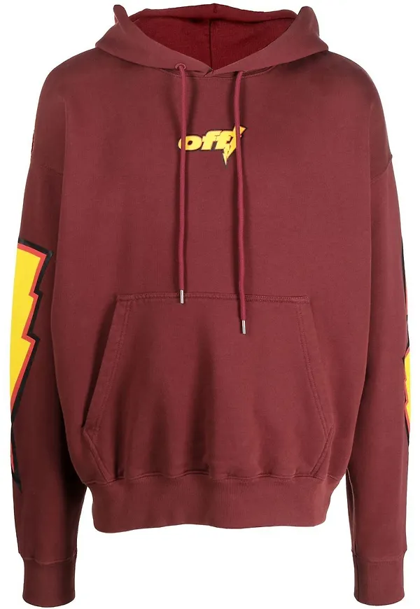 Off-White Thunder Stable hoodie - Röd