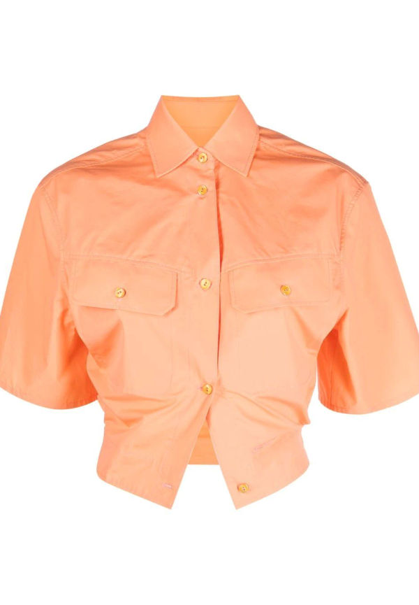 Off-White Toybox beskuren skjorta - Orange