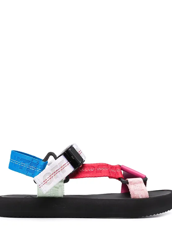 Off-White Trek platåsandaler - Svart