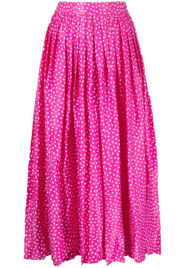 Off-White trekvartsbyxor med tryck - Rosa