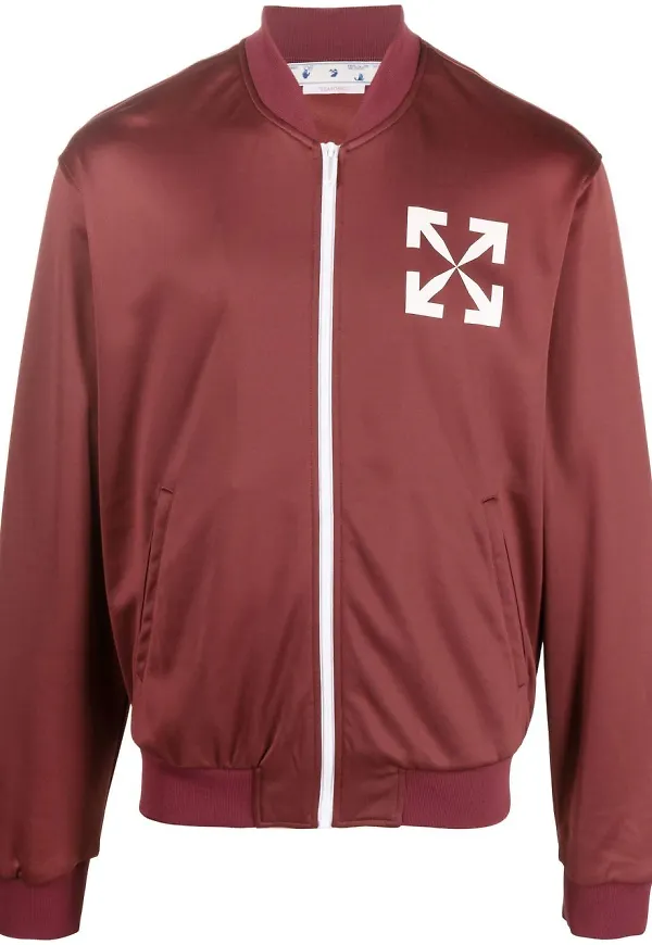 Off-White träningsjacka med Arrows-motiv - Röd