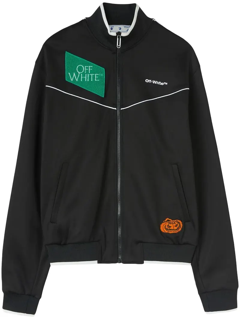 Off-White träningsjacka med logotyp - Svart