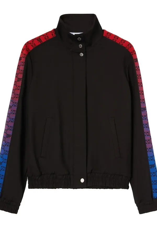Off-White träningsjacka med monogram - Svart