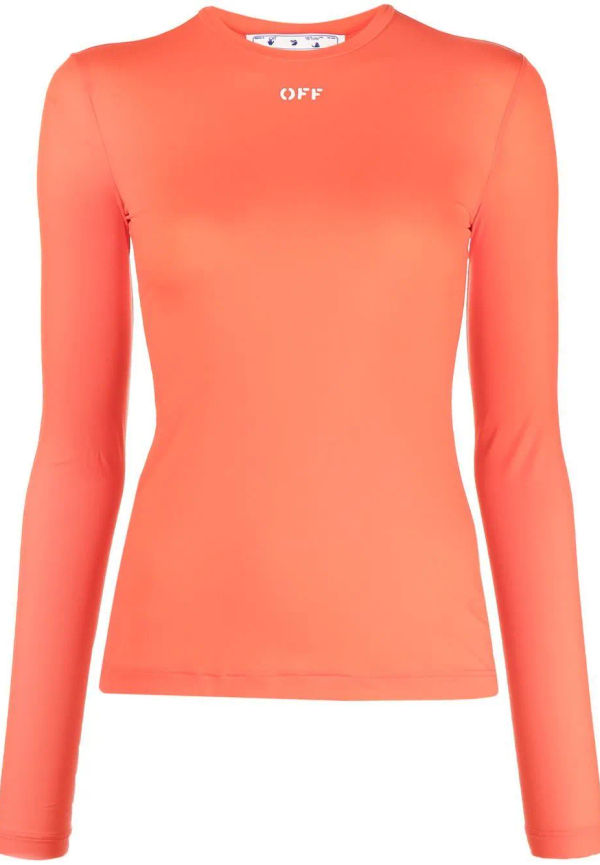 Off-White tröja med logotyp - Orange