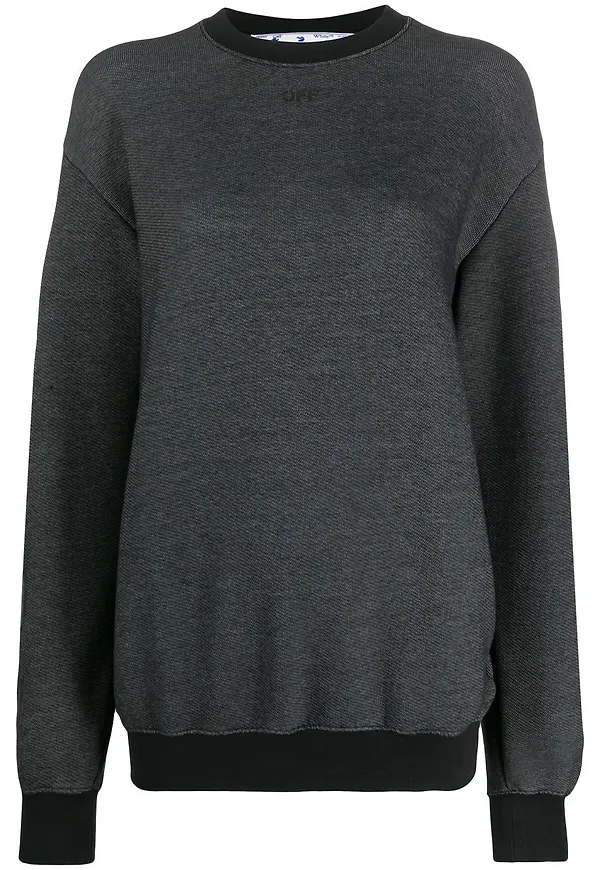 Off-White tröja med pilmotiv - Svart
