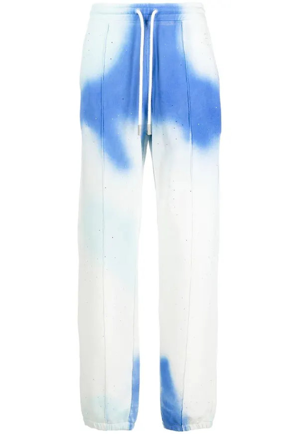 Off-White two-tone cotton track pants - Blå