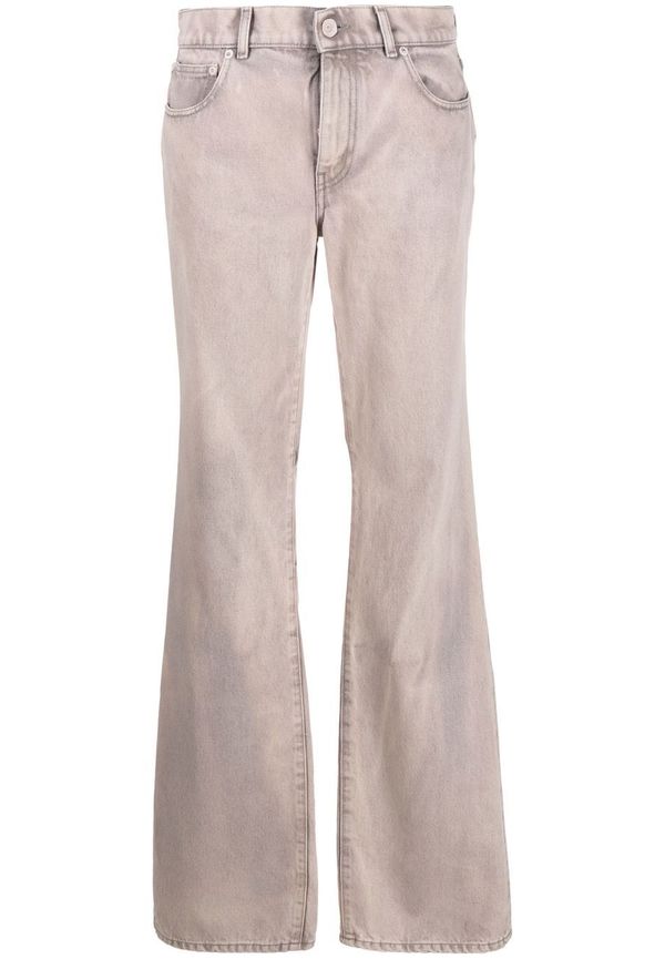 Off-White utsvängda stentvättade jeans - Lila