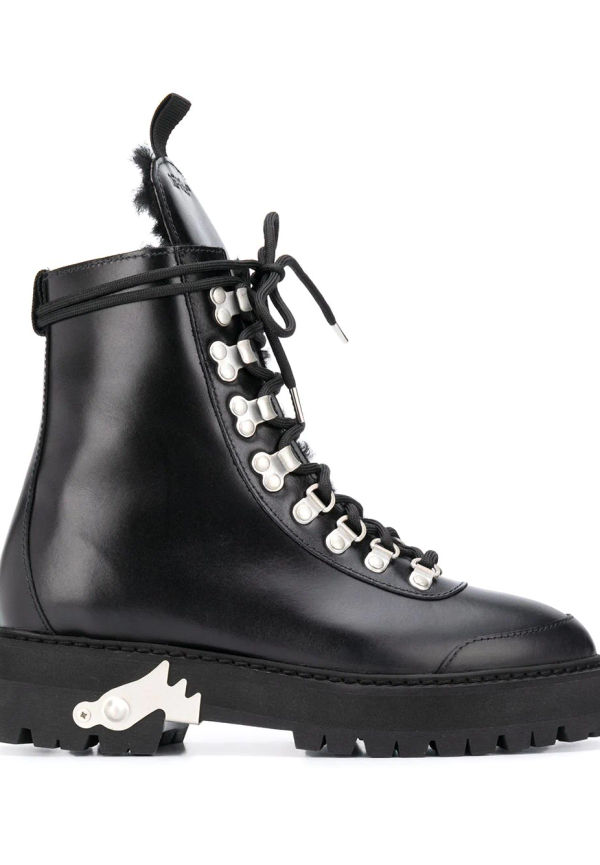 Off-White vandrarkängor - Svart