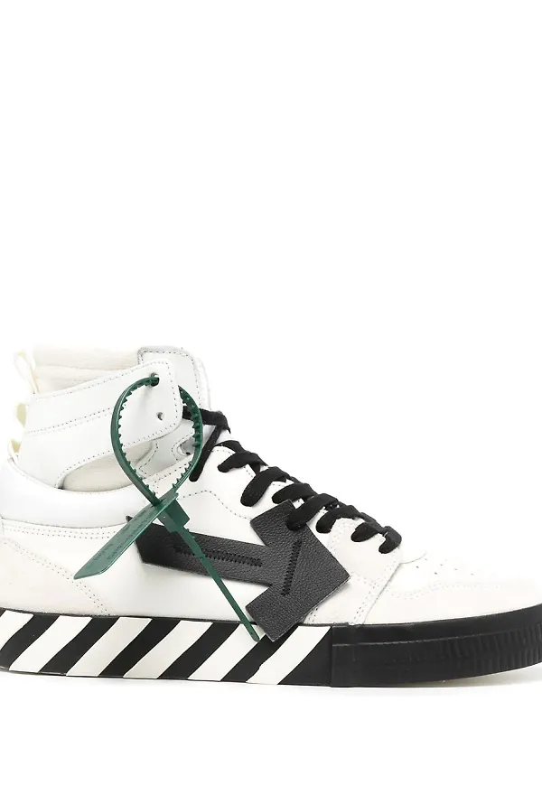 Off-White Vulcanized höga sneakers - Vit