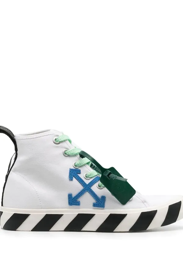 Off-White Vulcanized höga sneakers - Vit