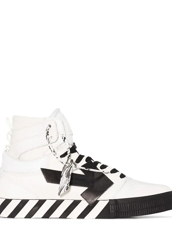 Off-White Vulcanized höga sneakers - Vit