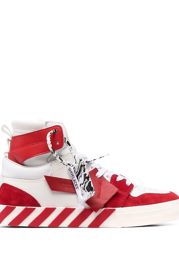 Off-White Vulcanized höga sneakers - Vit
