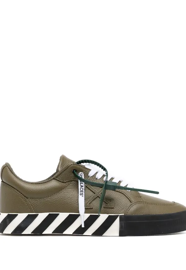 Off-White Vulcanized låga sneakers - Grön