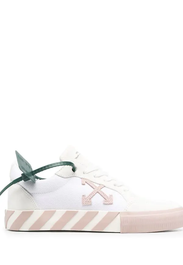 Off-White Vulcanized låga sneakers - White Pink